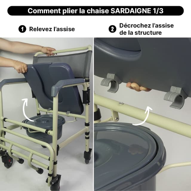 Rehausseur de WC mobile, se relever sans forcer, vue 9
